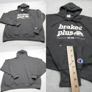 Champion Brakes Plus Hoodie Mens 2XL‎ Gray Employee Uniform Pullover Sweatshirt
